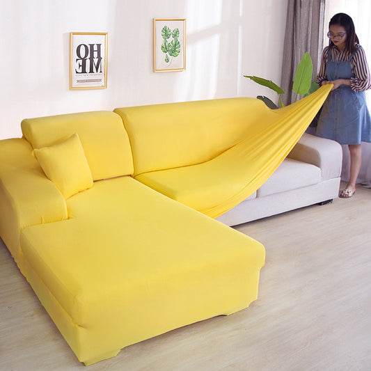 Solid Color Corner Sofa Covers